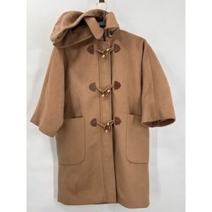 Vintage J.Crew Collection Wool Removable‎ Hood Toggle Coat XXS